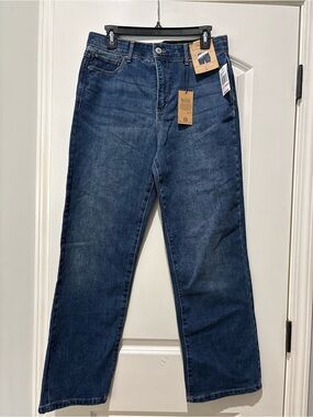 NWT Curve Appeal Comfort Waist High-Rise Straight Jeans Size 10